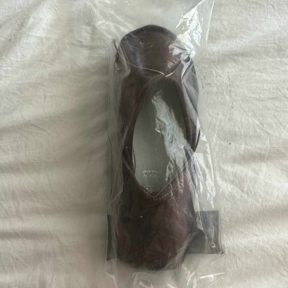 Brown Freed of London pointe shoes, size 6E